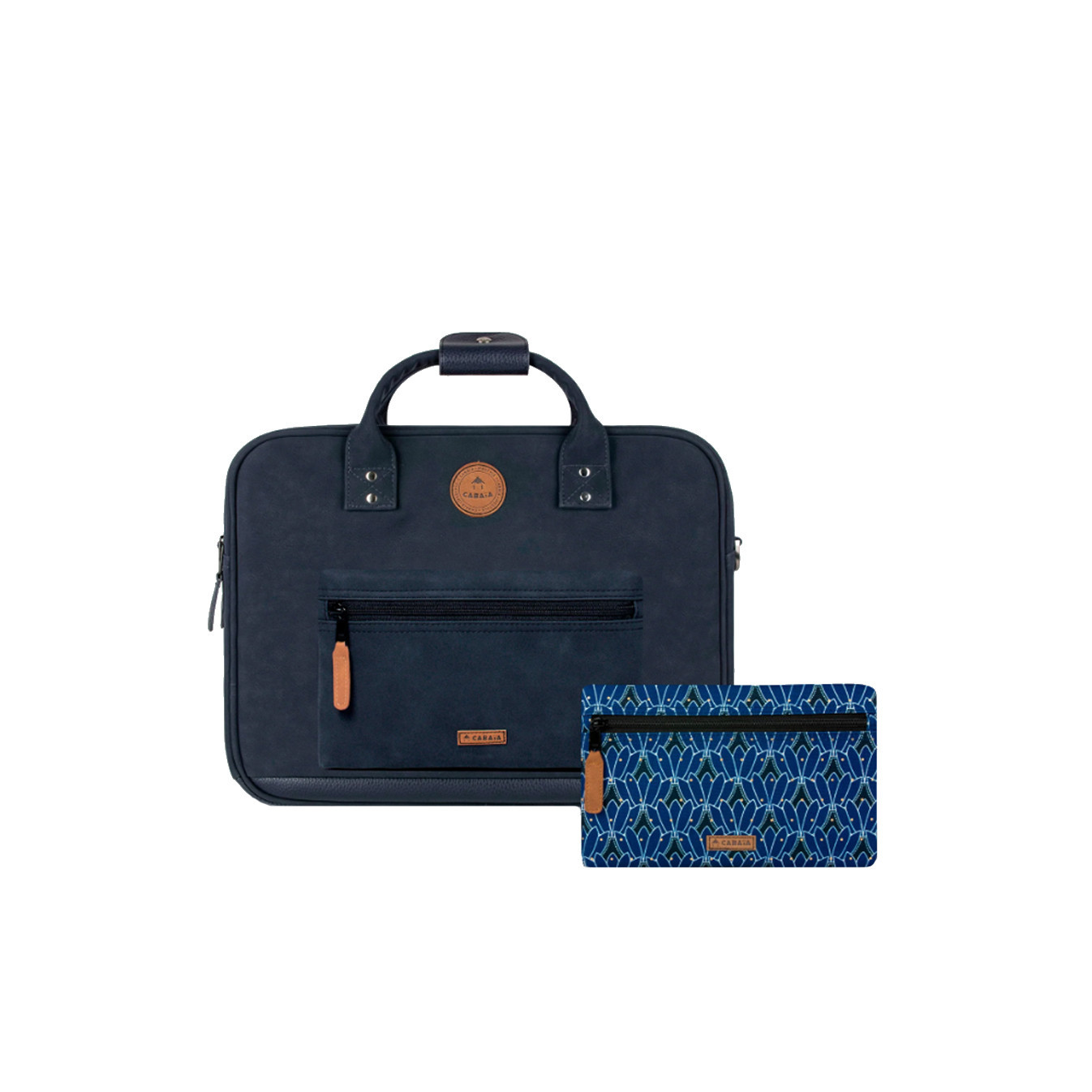 Cabaïa Messenger Zurich Sac Ordinateur 14" Bleu marine