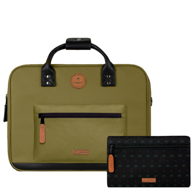 Cabaïa Messenger Grenoble Sac Ordinateur 14" Vert