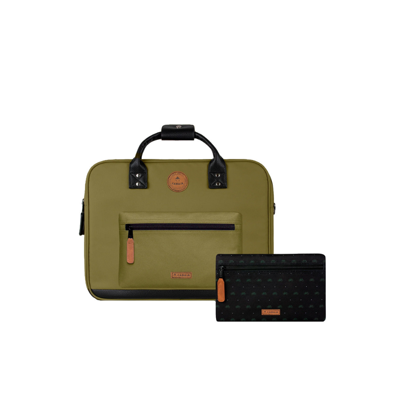 Cabaïa Messenger Grenoble Sac Ordinateur 14" Vert