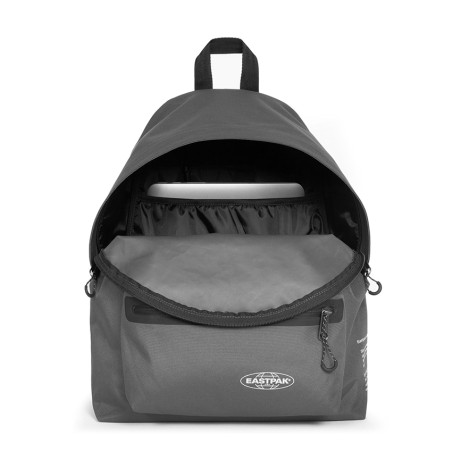 Eastpak Padded Pak'R Stormsound Sac à Dos 3e6 Storm Grey ouvert