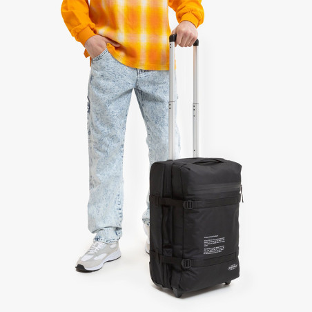 Eastpak Transit'r S Sac de Voyage Cabine Souple à Roulettes 3e6 Storm Black porté