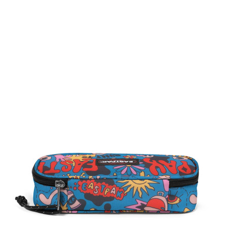 Eastpak Oval Single Pencil Case 7d7 Doodle Blue