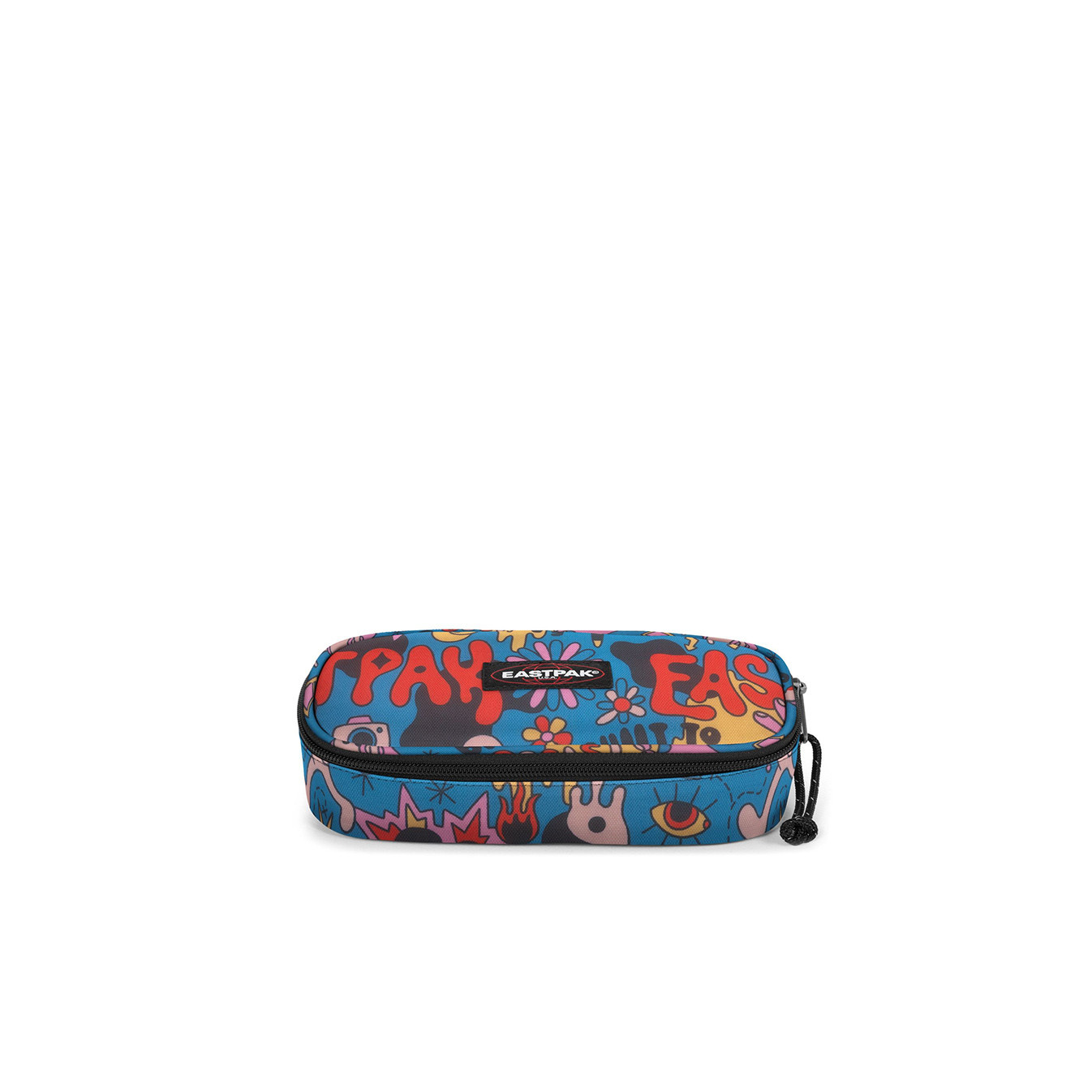 Eastpak Oval Single Pencil Case 7d7 Doodle Blue