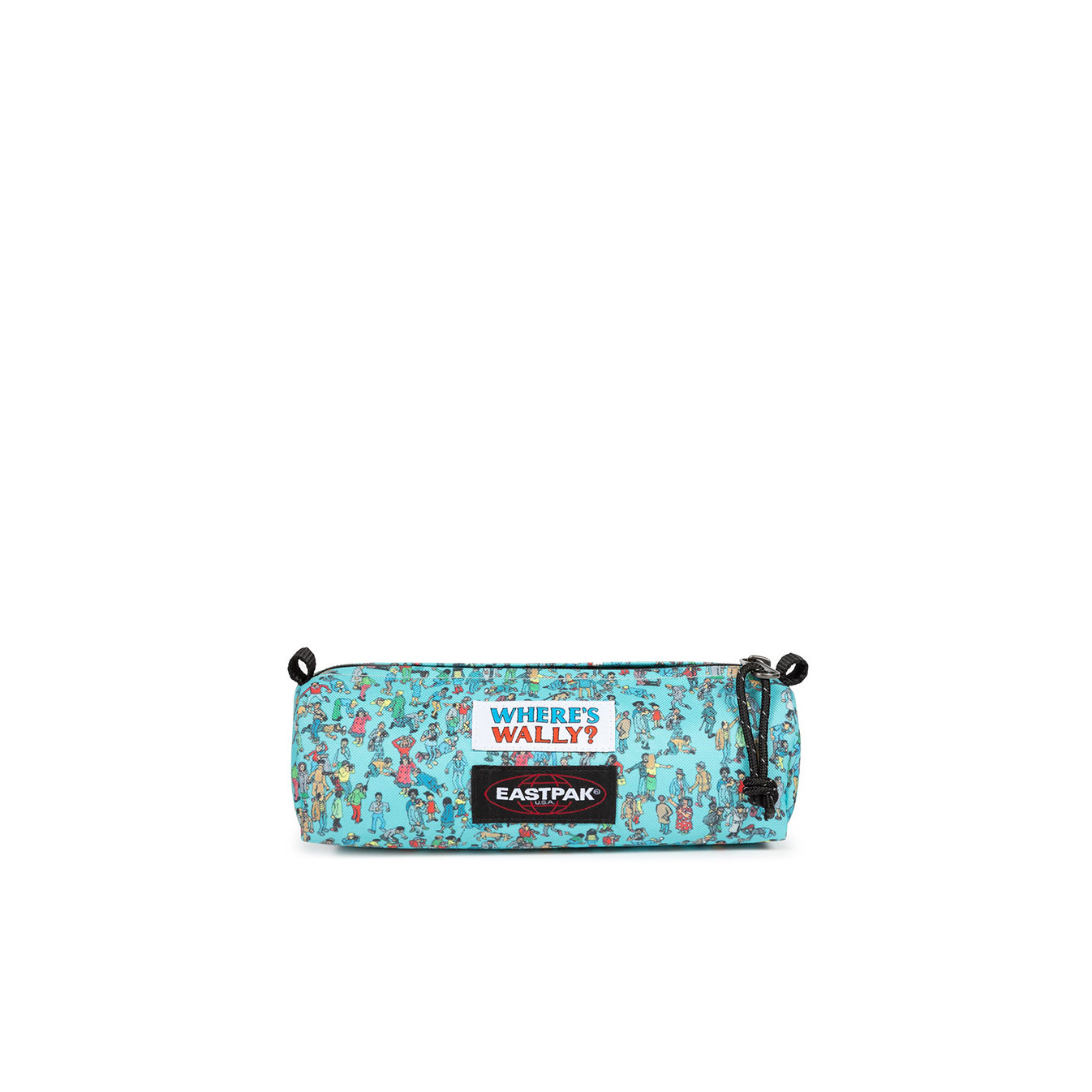 Eastpak Benchmark Single Pencil Case Where Is Wally Pattern Blue