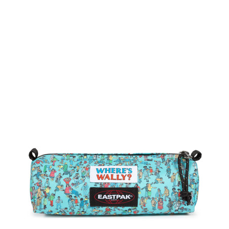 Eastpak Benchmark Single Pencil Case Where Is Wally Pattern Blue