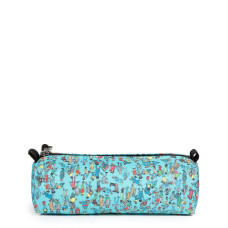 Eastpak Benchmark Single Pencil Case Where Is Wally Pattern Blue