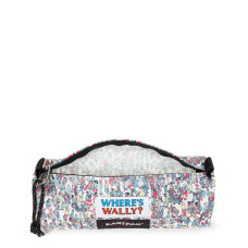 Eastpak Benchmark Single Pencil Case Where Is Wally Pattern White