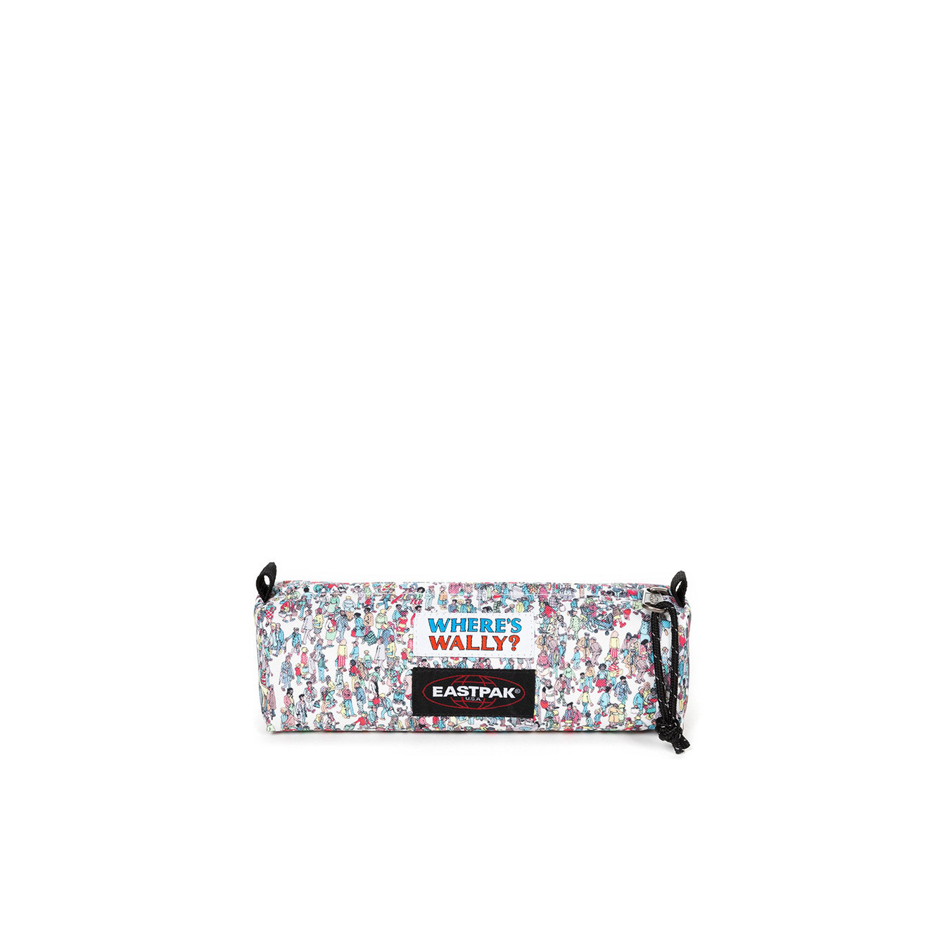 Eastpak Benchmark Single Pencil Case Where Is Wally Pattern White