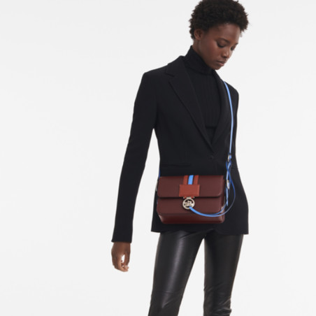 Longchamp Box-Trot Crossbody Bag Prune