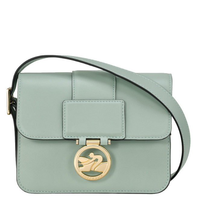 Longchamp Box-Trot Crossbody Bag Grey Green