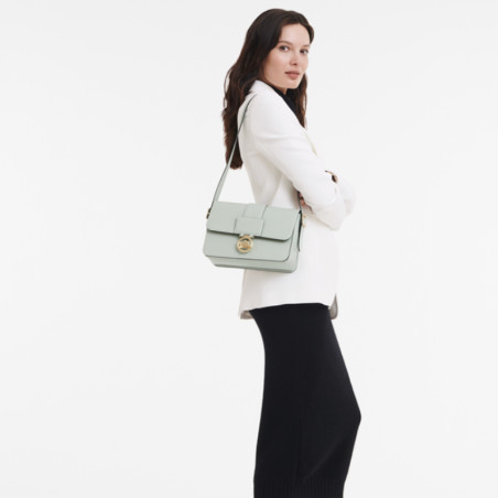 Longchamp Box-Trot Crossbody Bag Grey Green