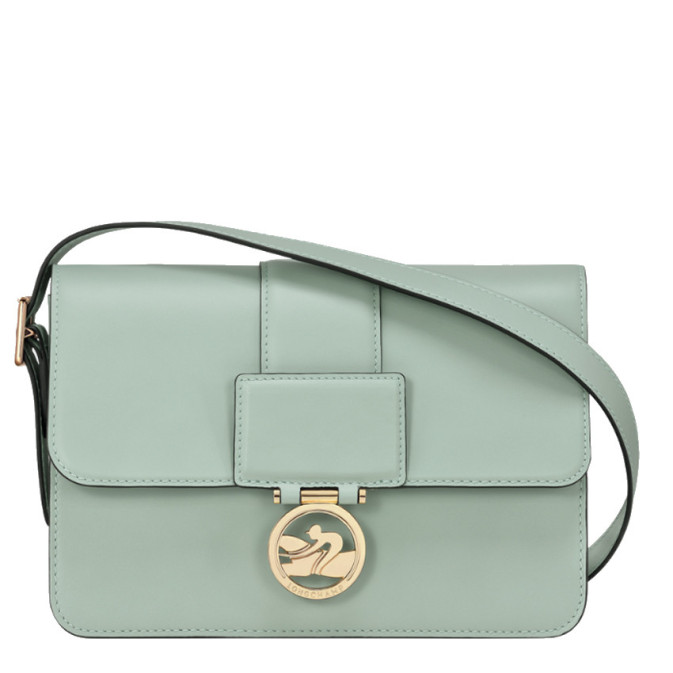 Longchamp Box-Trot Sac Porté Travers M Vert de gris