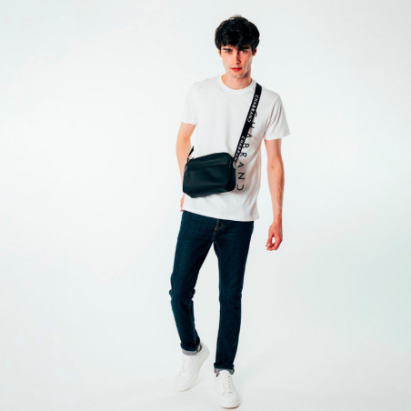 Chabrand Saint Antoine Mini-bag for men 81039 Black and white