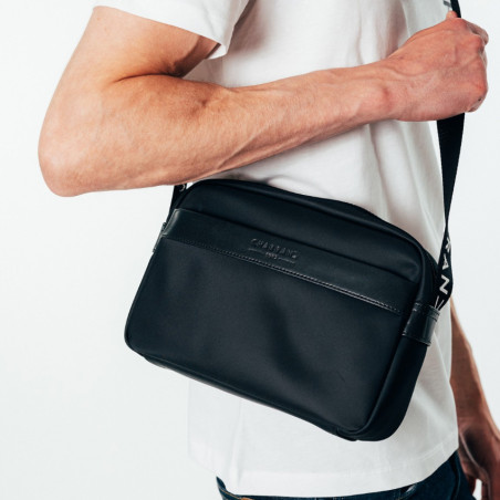 Chabrand Saint Antoine Mini-bag for men 81039 Black and white