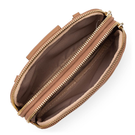 Lancaster Dune Double Pouch 129-30 Camel