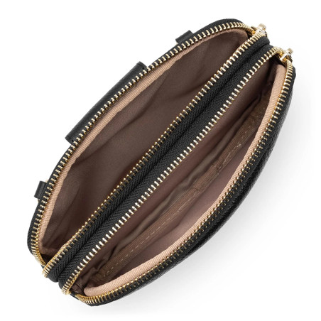 Lancaster Dune Double Pouch 129-30 Black