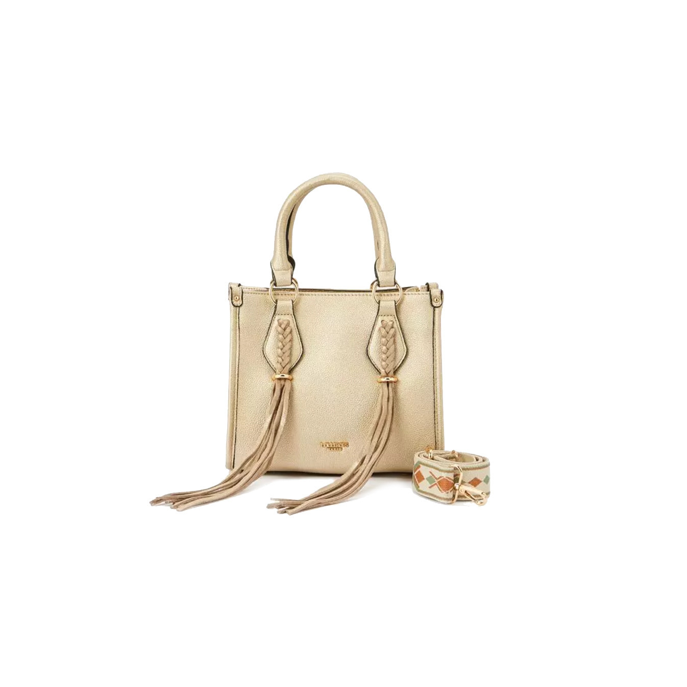 Lollipops Malawi Small Gold Handbag