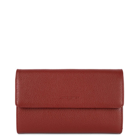 Lancaster Foulonne Double Companion Wallet 170-22 Carmine