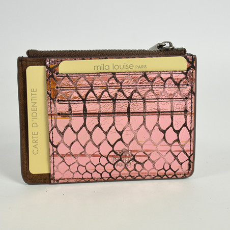 Mila Louise Rolae K Wallet and Card Holder Chestnut