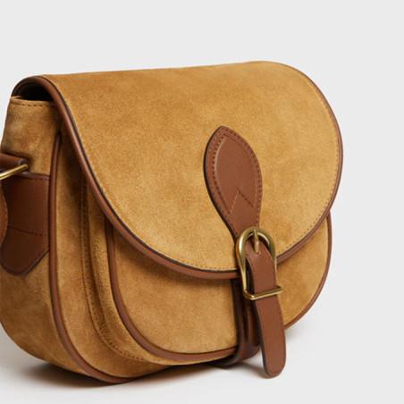 Gérard Darel Gypsy Satchel in Suede Leather