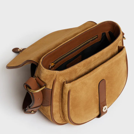 Gérard Darel Gypsy Satchel in Suede Leather