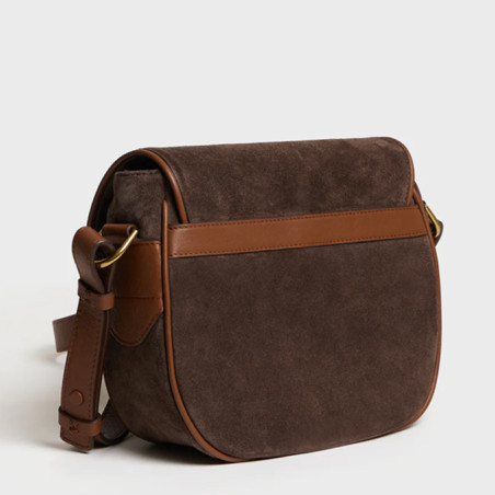 Gérard Darel Gypsy Satchel in Velvet Brown Leather