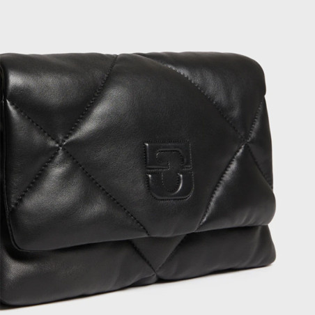 Gérard Darel Le Fanny Crossbody Premium Quilted Black Leather Bag