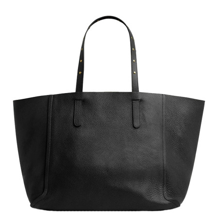 Gérard Darel Simple 2 Tote Bag Grainy Leather Black/Gold