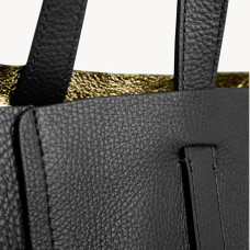 Gérard Darel Simple 2 Tote Bag Grainy Leather Black/Gold