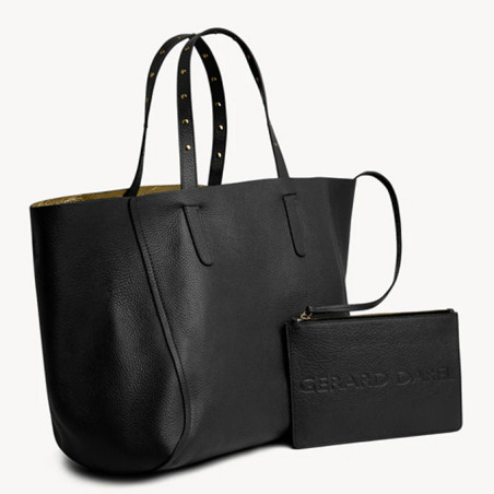 Gérard Darel Simple 2 Tote Bag Grainy Leather Black/Gold