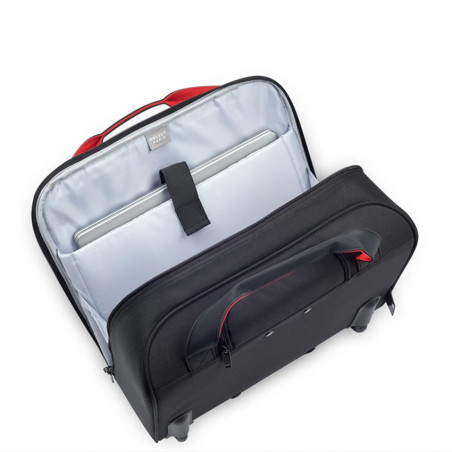 Delsey Parvis Plus Multifunction Wheeled Laptop Bag Black