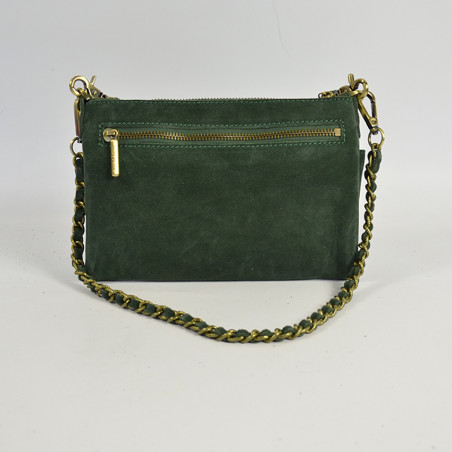 Mila Louise India V Small Trotter Bag and Organized Pouch Taiga Gre...