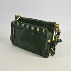 Mila Louise India V Small Trotter Bag and Organized Pouch Taiga Gre...