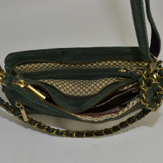Mila Louise India V Small Trotter Bag and Organized Pouch Taiga Gre...