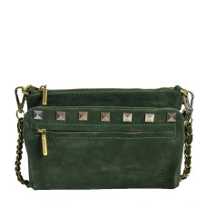 Mila Louise India V Small Trotter Bag and Organized Pouch Taiga Gre...