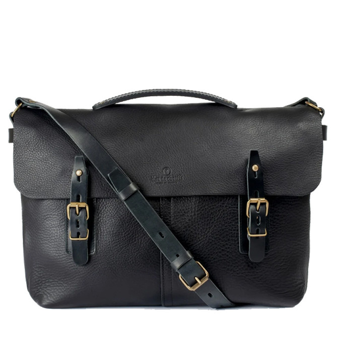 Bleu de Chauffe Besacke Bag Noir Lucien
