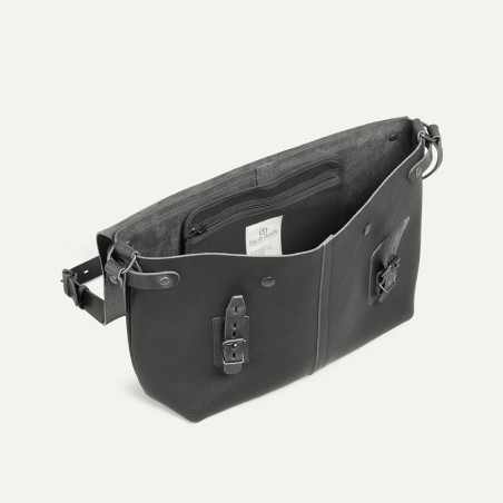 Bleu de Chauffe Besacke Bag Noir Lucien