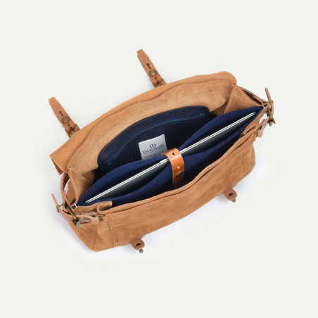 Bleu de Chauffe Messenger Bag Eclair M Camel