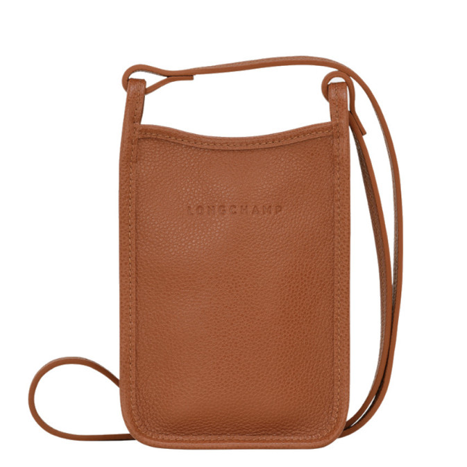 Longchamp Le Foulonné Phone Case Caramel