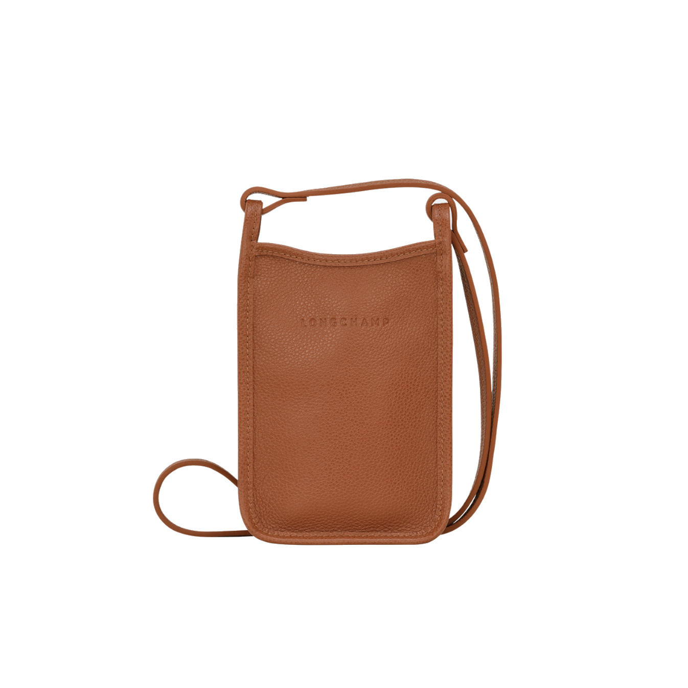 Longchamp Le Foulonné Phone Case Caramel