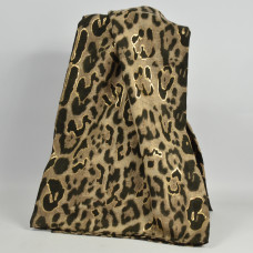 Farfouillette Kinshasa Leopard Brown Scarf