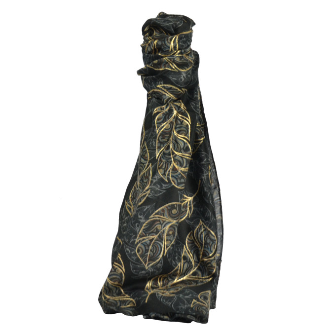 Farfouillette Pamporovo Black Feather Scarf