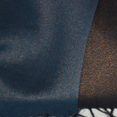 Farfouillette Milan Lurex Wool Scarf with Fringes Petrol