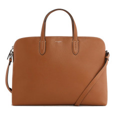 Le Tanneur Sophie Document Holder in Leather 1 Compartment PC 15" Tan