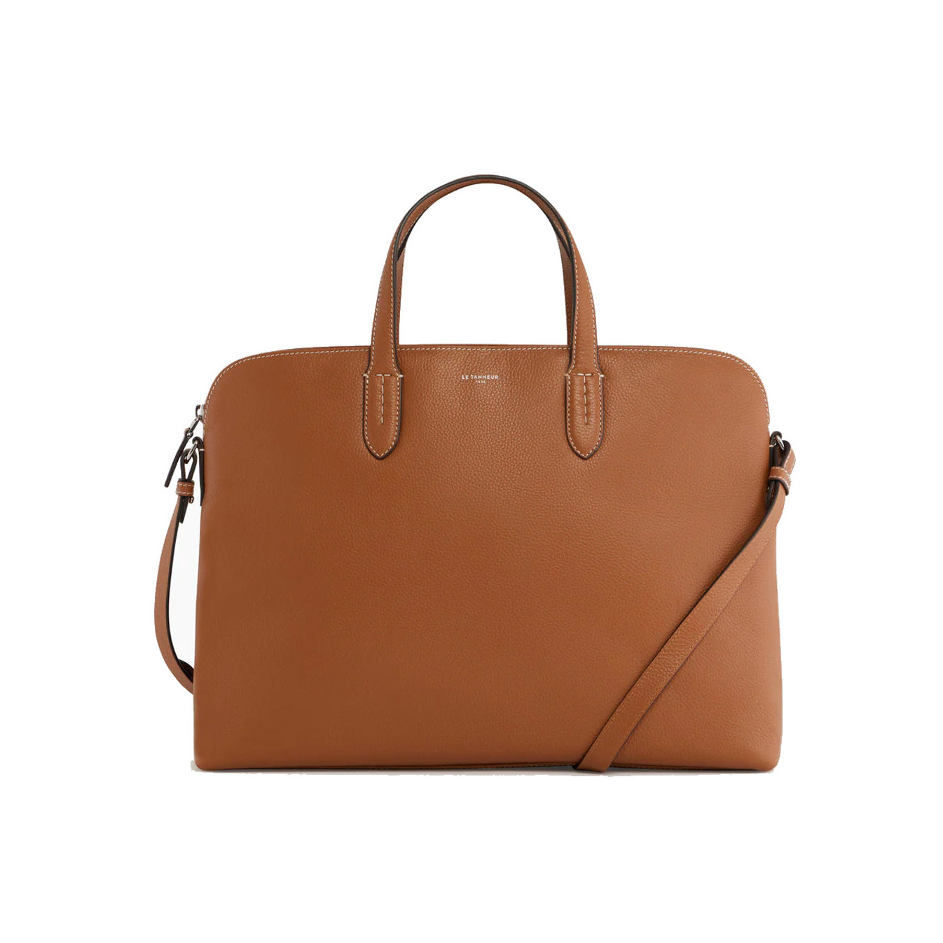 Le Tanneur Sophie Document Holder in Leather 1 Compartment PC 15" Tan