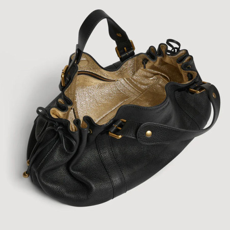 Gérard Darel The 24 Hours Handbag D-light Black and Gold