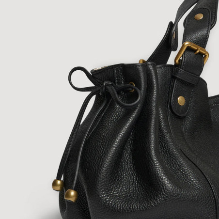 Gérard Darel The 24 Hours Handbag D-light Black and Gold