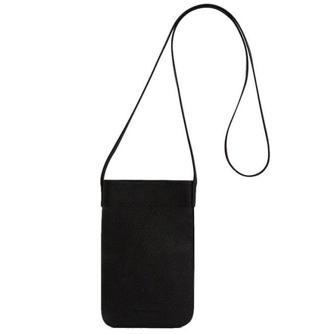 Gerard Darel Ladyphone Smartphone Pouch Black Leather and Gold
