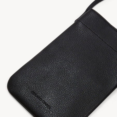 Gerard Darel Ladyphone Smartphone Pouch Black Leather and Gold