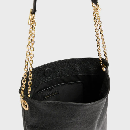 Gérard Darel Le Charlotte Hobo Sac Premium Leather Black